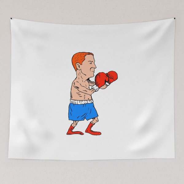 Item preview, Boxer Fighting Stance Cartoon designed and sold by patrimonio.
