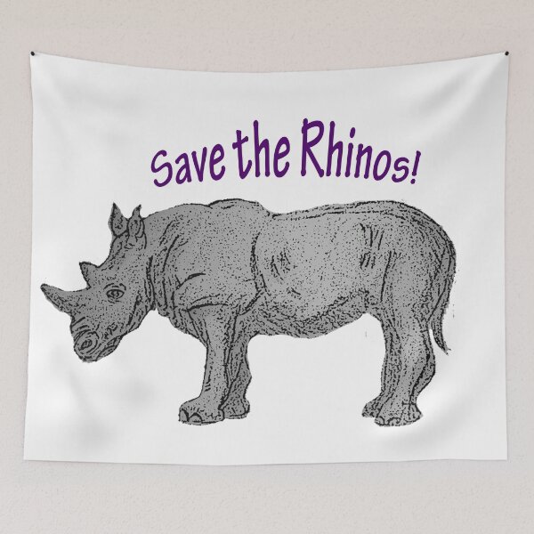 Item preview, Save the Rhinos! designed and sold by 1drousCre8tions.