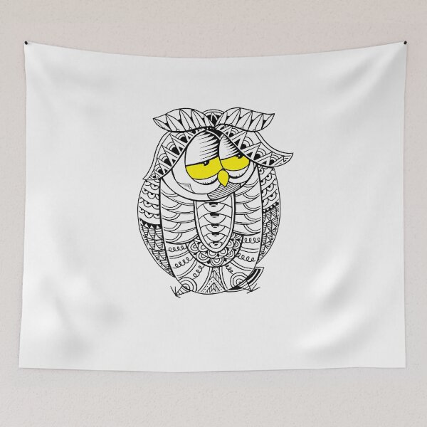 Item preview, Sleepy Owl 21 designed and sold by GODZILLARGE.