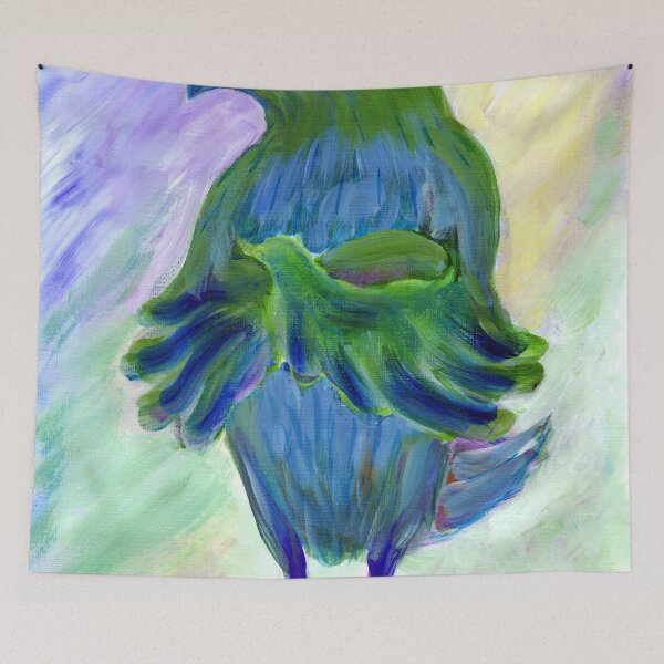 Item preview, Bird Brings Good Luck. Sage designed and sold by Elena Schnaider.
