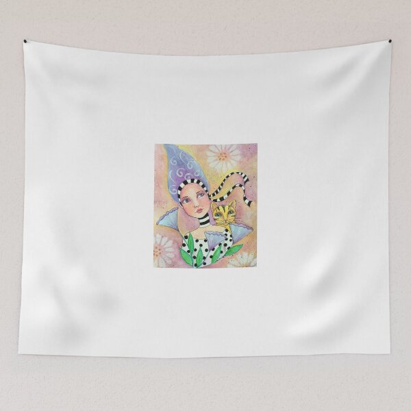 Item preview, Whimiscal girl with cat designed and sold by Judy Skowron.