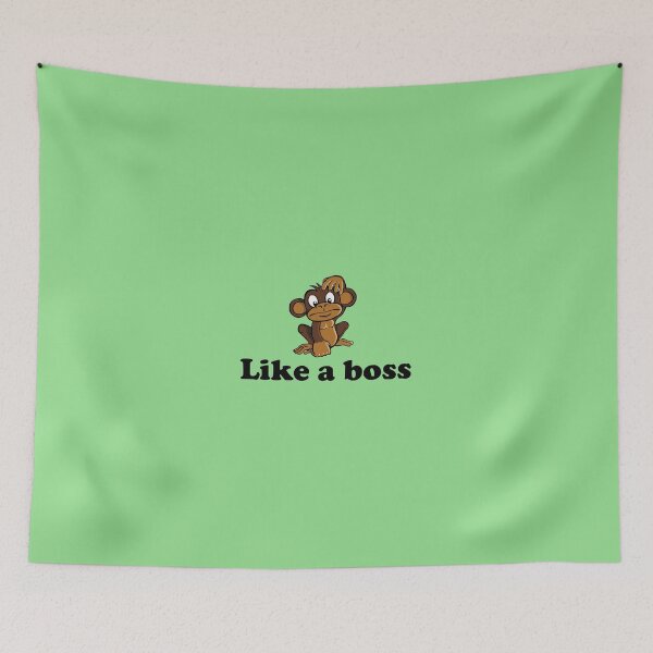 Item preview, Like a boss - Monkey designed and sold by brzt.