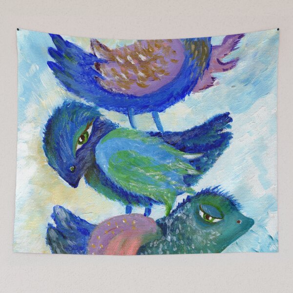 Item preview, Bird Brings Good Luck. Children designed and sold by Elena Schnaider.