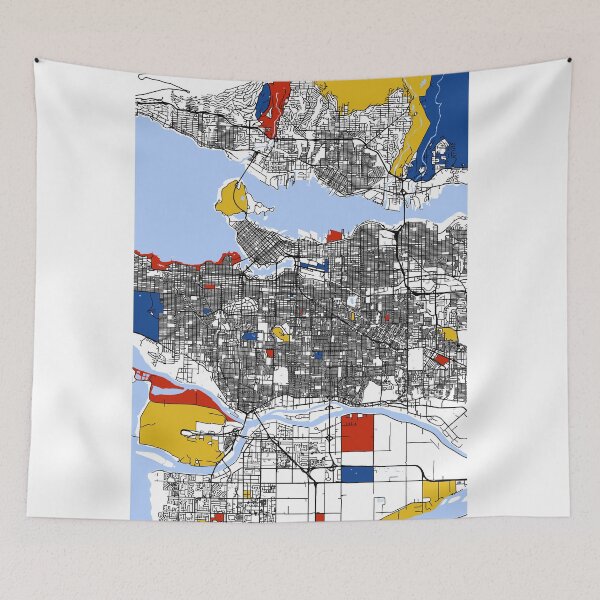 Item preview, Vancouver Mondrian map designed and sold by mondrianmaps.