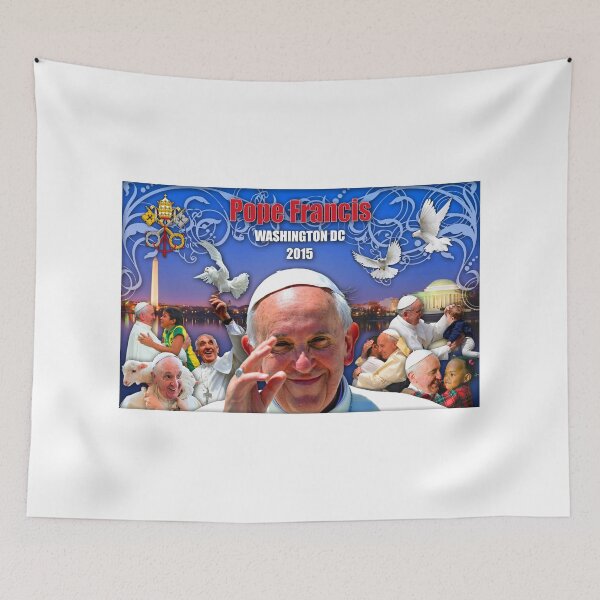 Item preview, Pope Francis 2015 Wash DC Visit-skyline background 1 designed and sold by JoeReiddesigns.