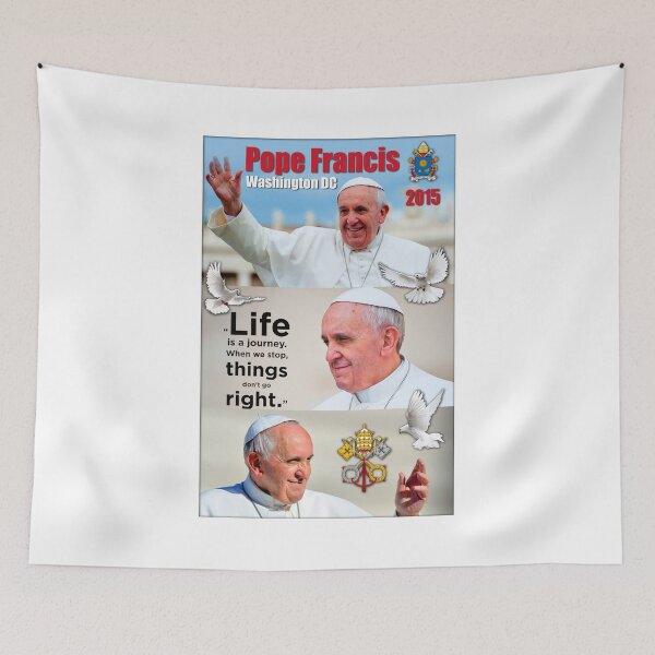 Item preview, Pope Francis 2015 Wash DC Visit-3 image block portrait designed and sold by JoeReiddesigns.