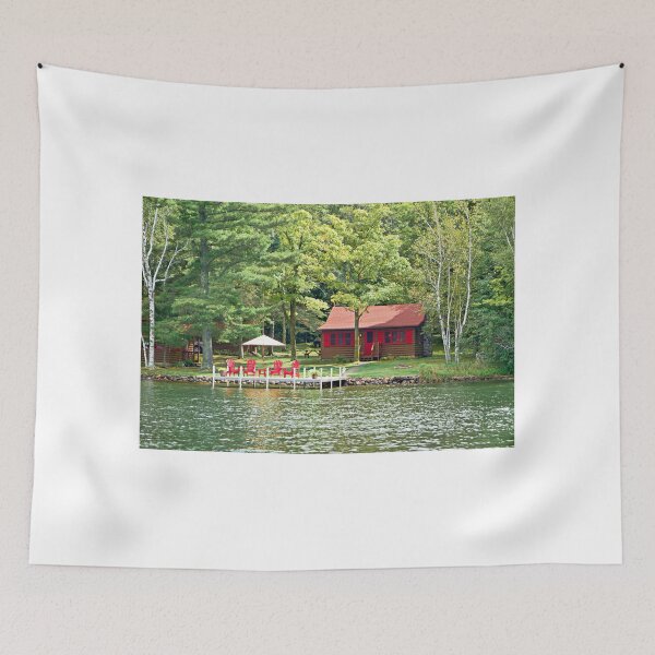 Item preview, Red Chairs and a Cabin  designed and sold by Robert Meyers-Lussier.