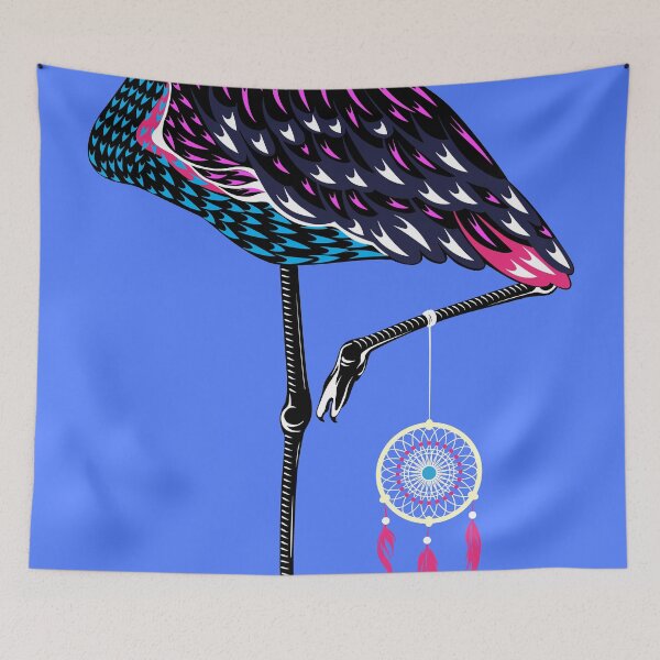 Item preview, Flamingo Dreamcatcher designed and sold by ramarama.