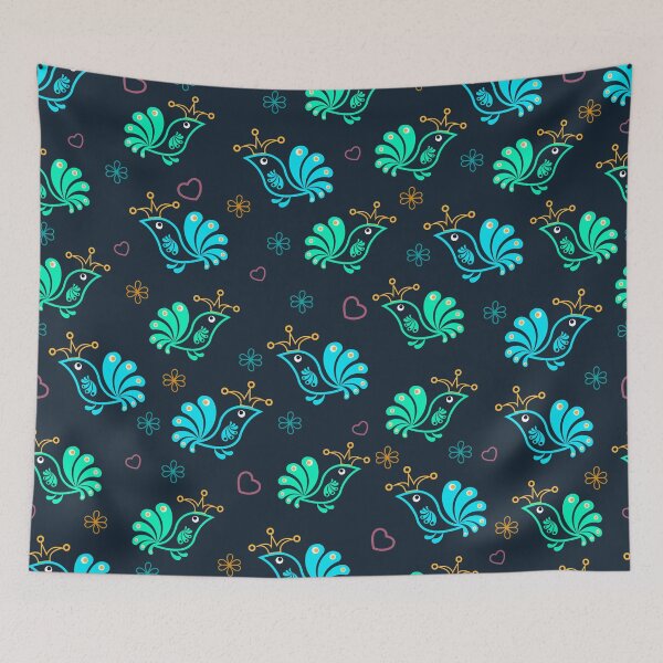 Item preview, standard of flowers and birds  designed and sold by alexrow.