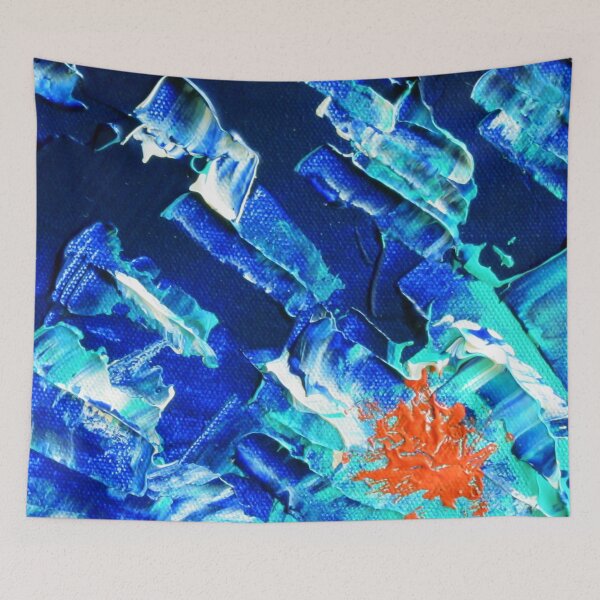 Item preview, Bold Blue & Orange Design  designed and sold by ShiningEyeArts.