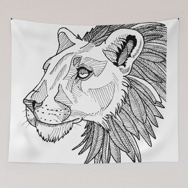 Item preview, Feather maned lion designed and sold by HellCharm.