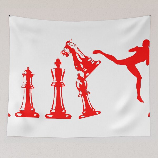 Item preview, Female Kickboxer Jumping Back Kick Red  designed and sold by yin888.