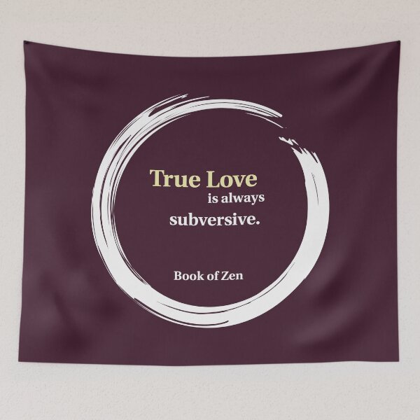 Item preview, Subversive Love Quote designed and sold by bookofzen.