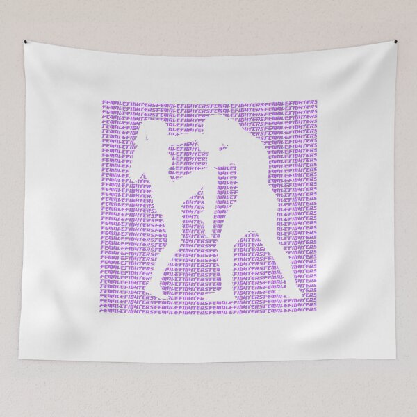 Item preview, Female Fighter Kickboxer Punch and Knee Purple  designed and sold by yin888.