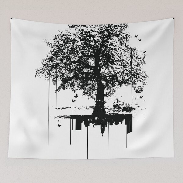 Item preview, Silent tree covering noise city  designed and sold by masatomio.