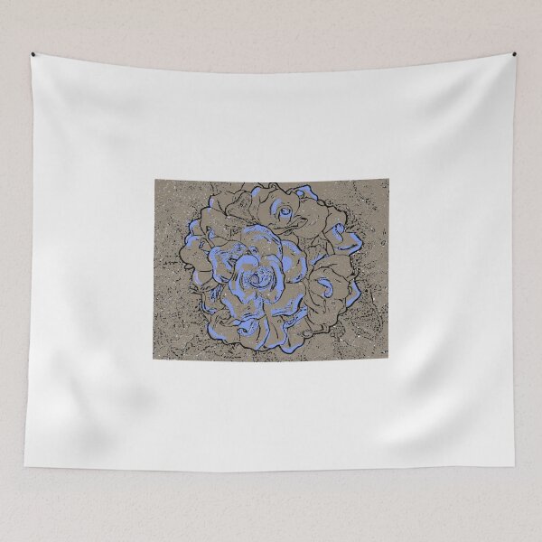 Item preview, Rose - Taupe and Blue designed and sold by Ann Kronick.