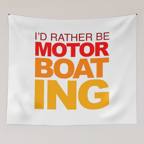 Item preview, I'd rather be Motor Boating Orange Fade designed and sold by LudlumDesign.