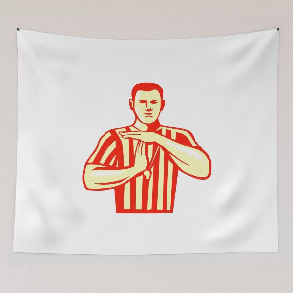 Item preview, Basketball Referee Technical Foul Retro designed and sold by patrimonio.