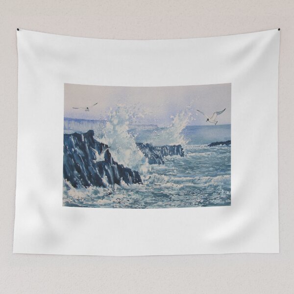 Item preview, Sea, Splashes and Gulls designed and sold by Glenn  Marshall.