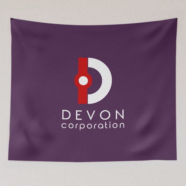 Item preview, Devon Corporation Logo (in White) designed and sold by MagentaBlimp.