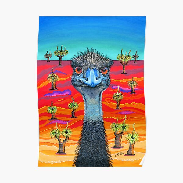 Emu Aussie Poster