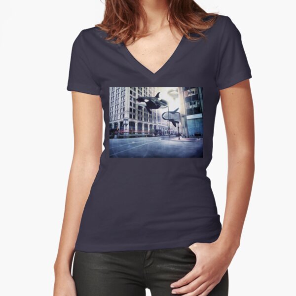 Fitted V-Neck T-Shirt