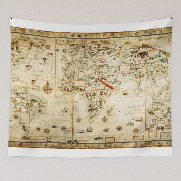 Item preview, Ye Olde Medieval Mappe of the World designed and sold by Vintage Designs +.