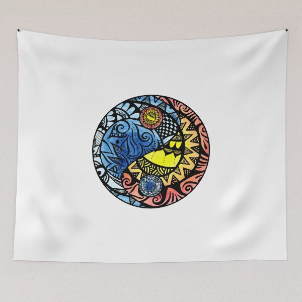 Item preview, Yin Yang Fire and Ice Tangle designed and sold by Wealie.