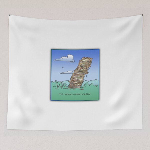 Item preview, The Leaning Tower of Pizza designed and sold by backinajpg.