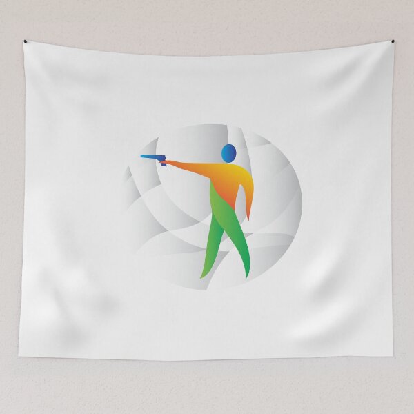 Item preview, Air Pistol Shooting Circle Retro designed and sold by patrimonio.