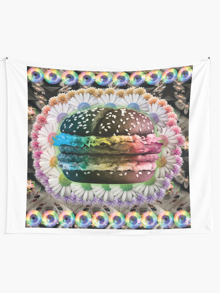 "Pastel Goth Burger" Tapestry for Sale by STORMYMADE Redbubble