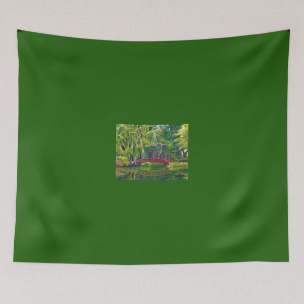Item preview, Red Bridge at Schnoermeir Gardens designed and sold by barbarameacham.