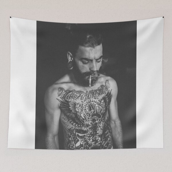 Item preview, Beard Tattoo Male Portrait - Smoke designed and sold by Martin  Slotta.