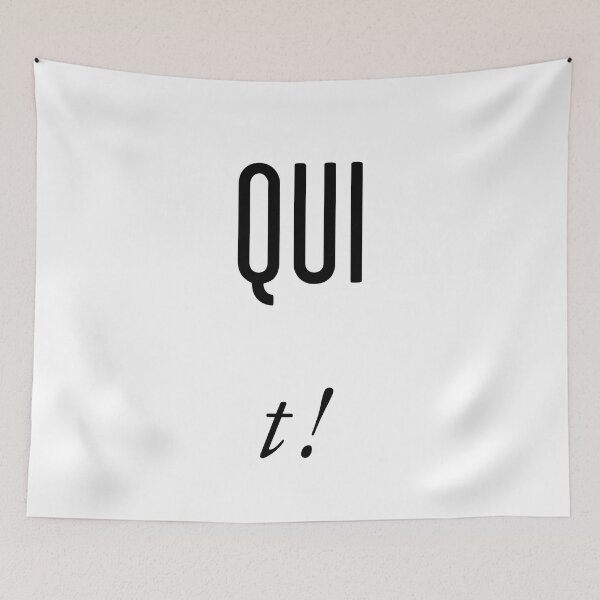Item preview, QUI t! designed and sold by Hell-Prints.