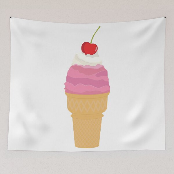Item preview, Ice Cream Illustration 01 (cherry) designed and sold by JHMimaging.