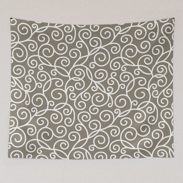 Aperçu de l'œuvre WarmGrey Swirl Pattern créée et vendue par ImageNugget.