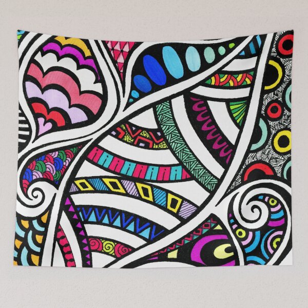 Item preview, Colourful Curling designed and sold by Wealie Arts.