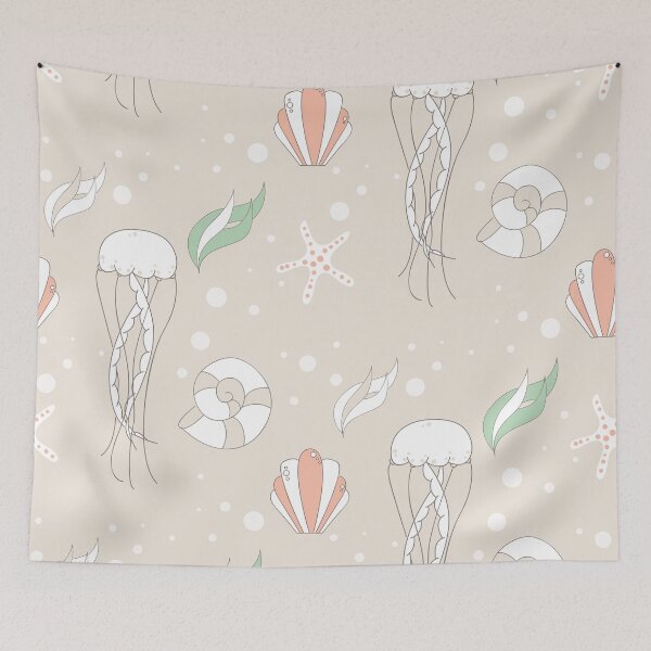 Item preview, Seamless pattern with underwater scene designed and sold by BlueLela.