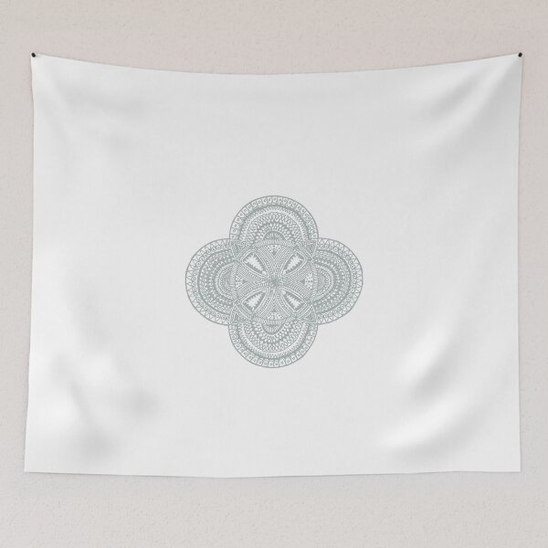 Item preview, 5 bubble mandala grey - OneMandalaADay designed and sold by onemandalaaday.