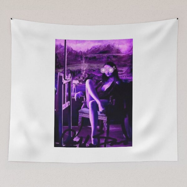 Item preview, Purple Mona Lisa designed and sold by cataleabianco.