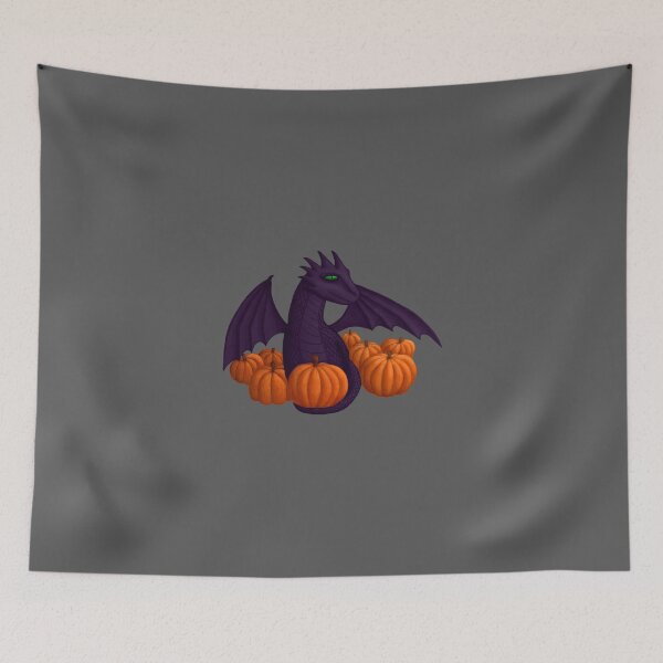Item preview, Little Purple Dragon with Pumpkin Hoard designed and sold by shaneisadragon.