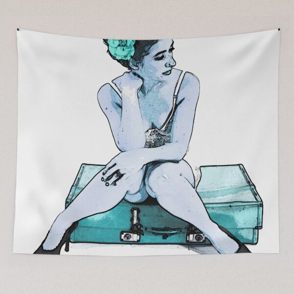 Aperçu de l'œuvre Suitcase PinUp créée et vendue par HeatherLaskey.