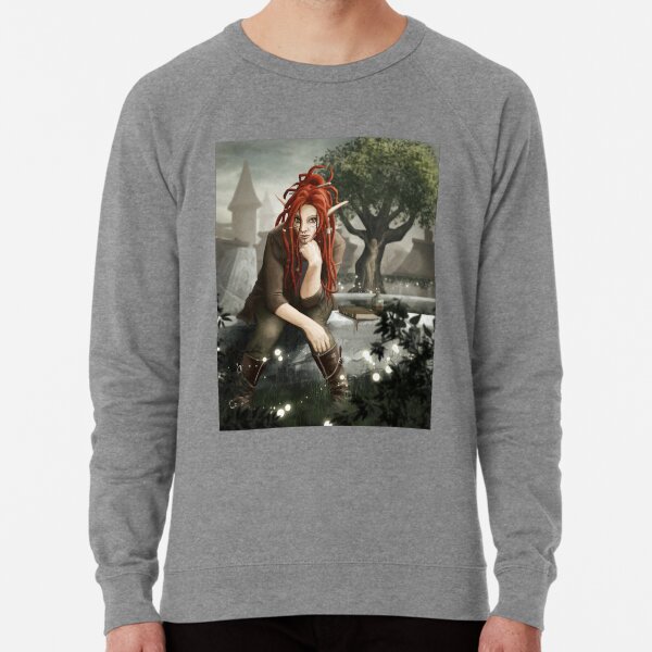 Siteya Ganaya, elf priestess and healer Lightweight Sweatshirt