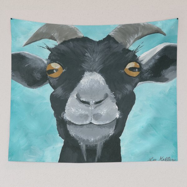 Item preview, Willie Goat Art designed and sold by leekellerart.
