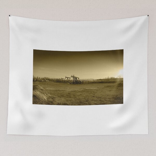 Item preview, Oil pumps on a oil field. designed and sold by bashta.
