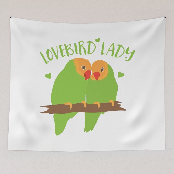 Item preview, Lovebird Lady (Love Birds cute!) designed and sold by jazzydevil.