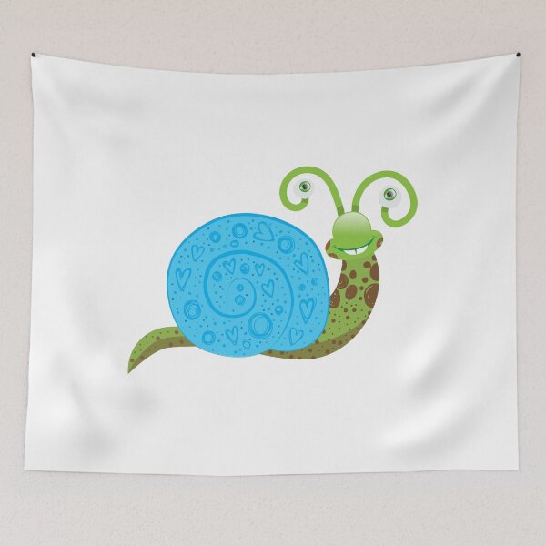 Item preview, a smiley happy snail  designed and sold by jazzydevil.