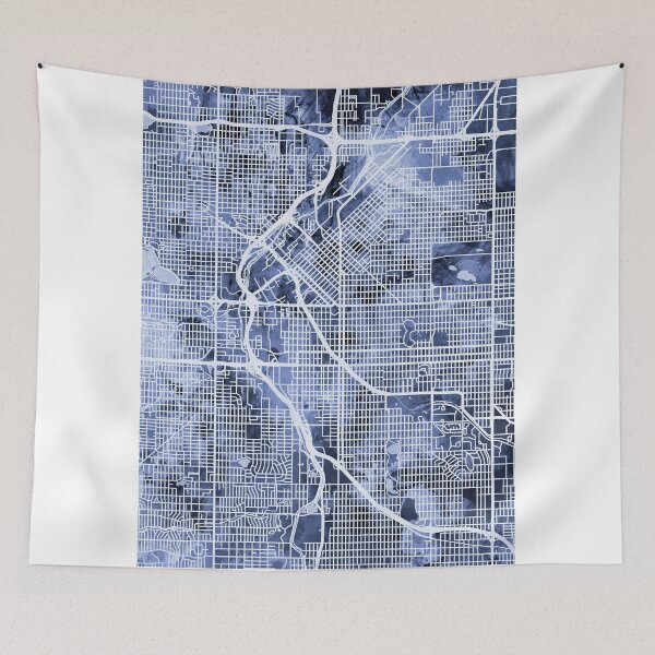 Item preview, Denver Colorado Street Map designed and sold by ArtPrints.