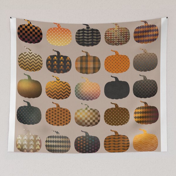 Item preview, Cute Vintage Patterned Pumpkins designed and sold by kennasato.