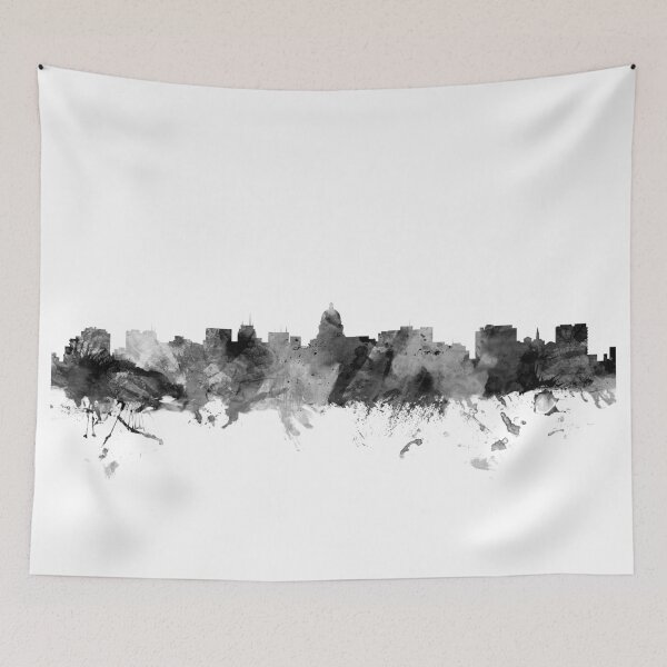 Artikelvorschau, Madison Wisconsin Skyline entworfen und verkauft von ArtPrints.